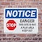 Signmission Danger This Site Is Not A Play OSHA Notice Sign, Plastic, 10in W x 7in L, 2PK OS-2PACK-NS-P-710-L-10923 - alternate 7